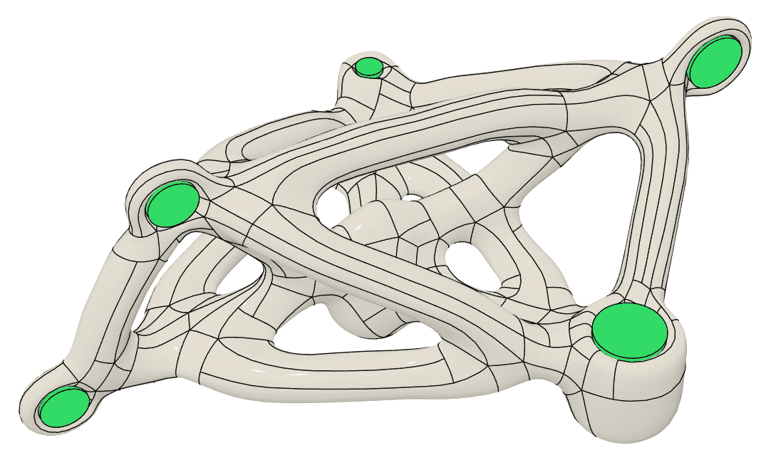 setup of bracket made using Fusion 360's automated modeling tool