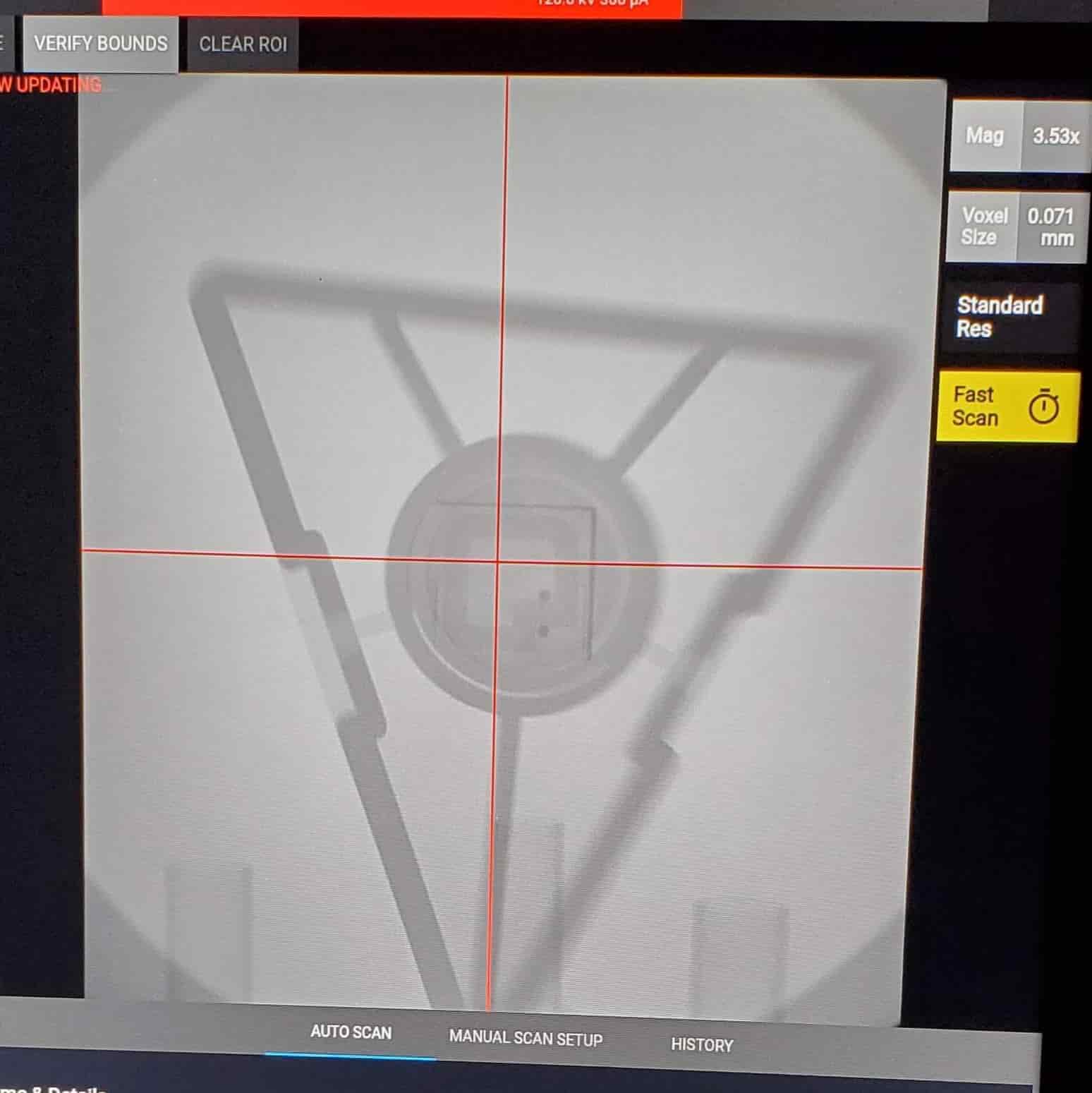 xray of bluebike docking triangle