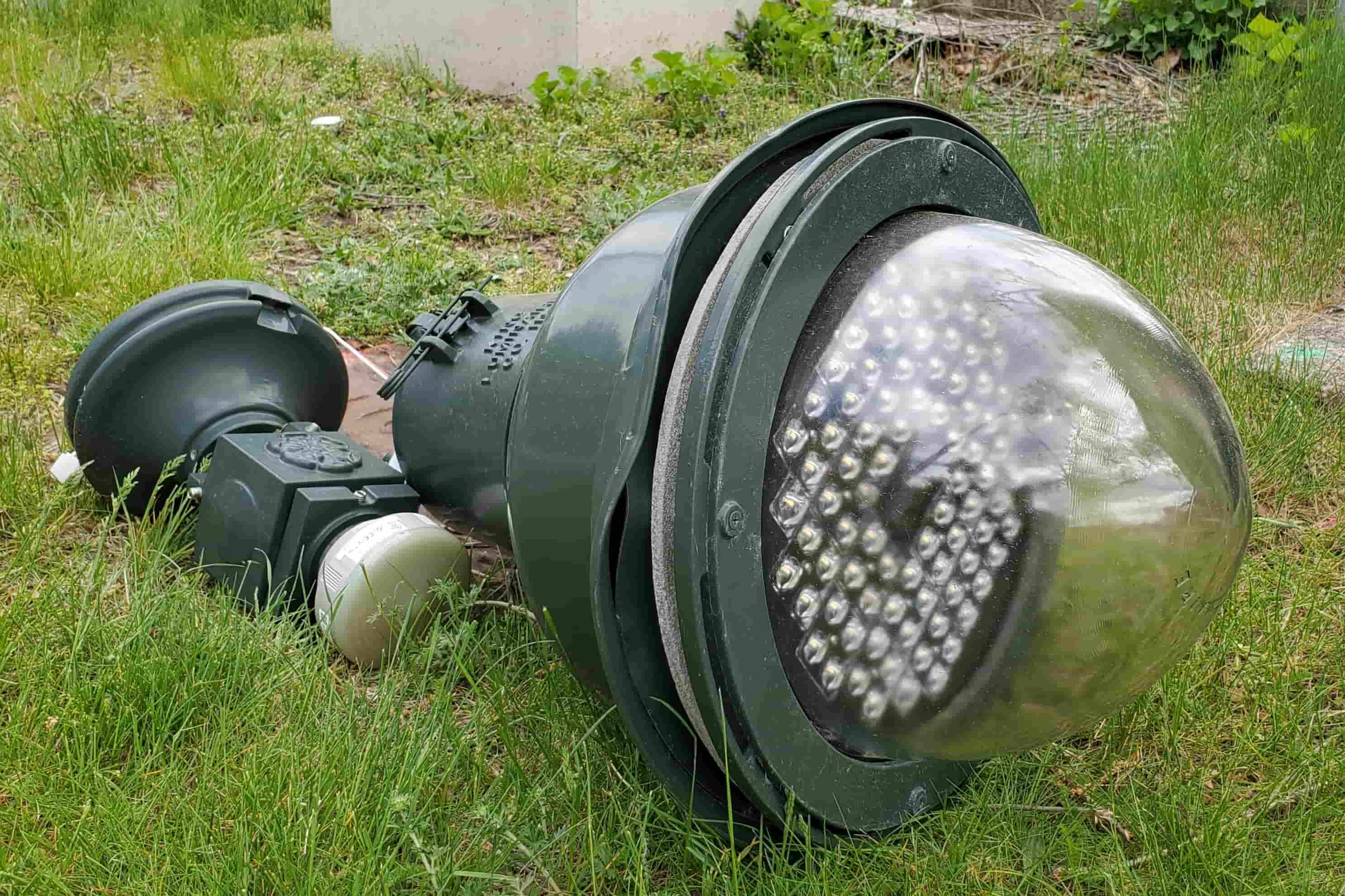 streetlamp on ground