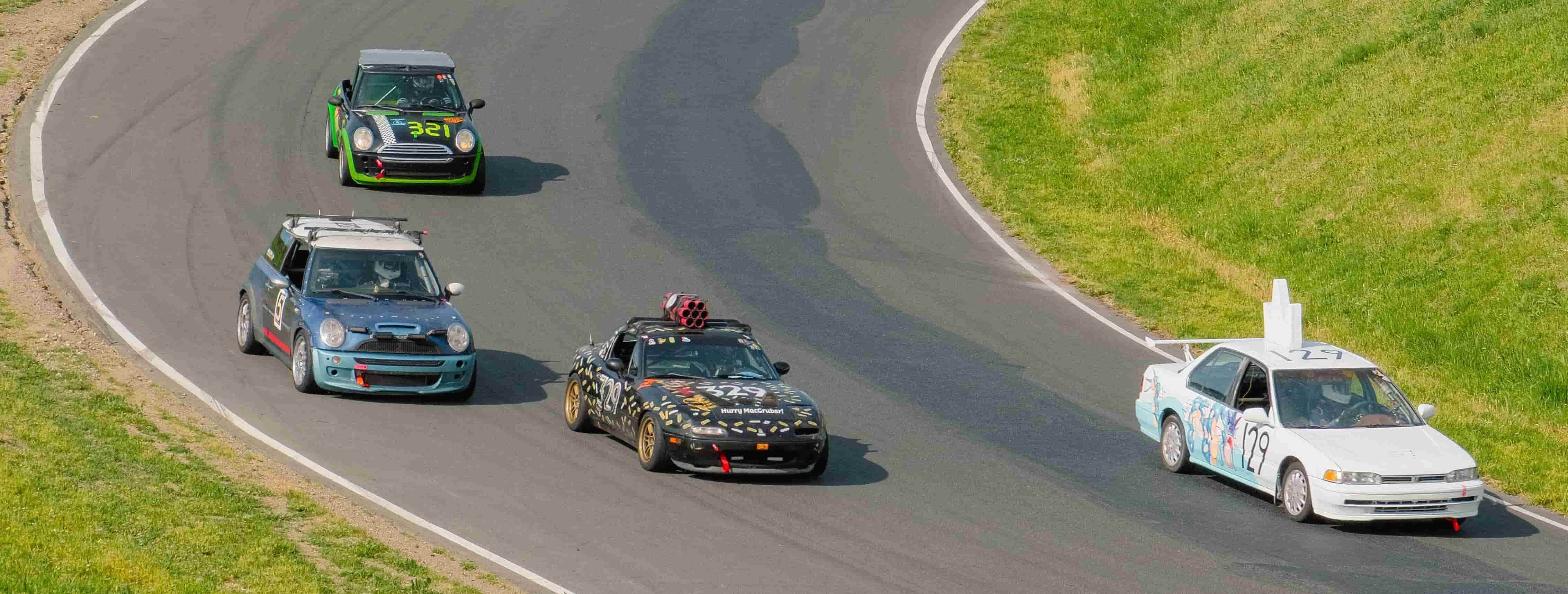 car on racetrack