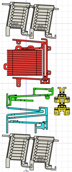 clock with double containers
