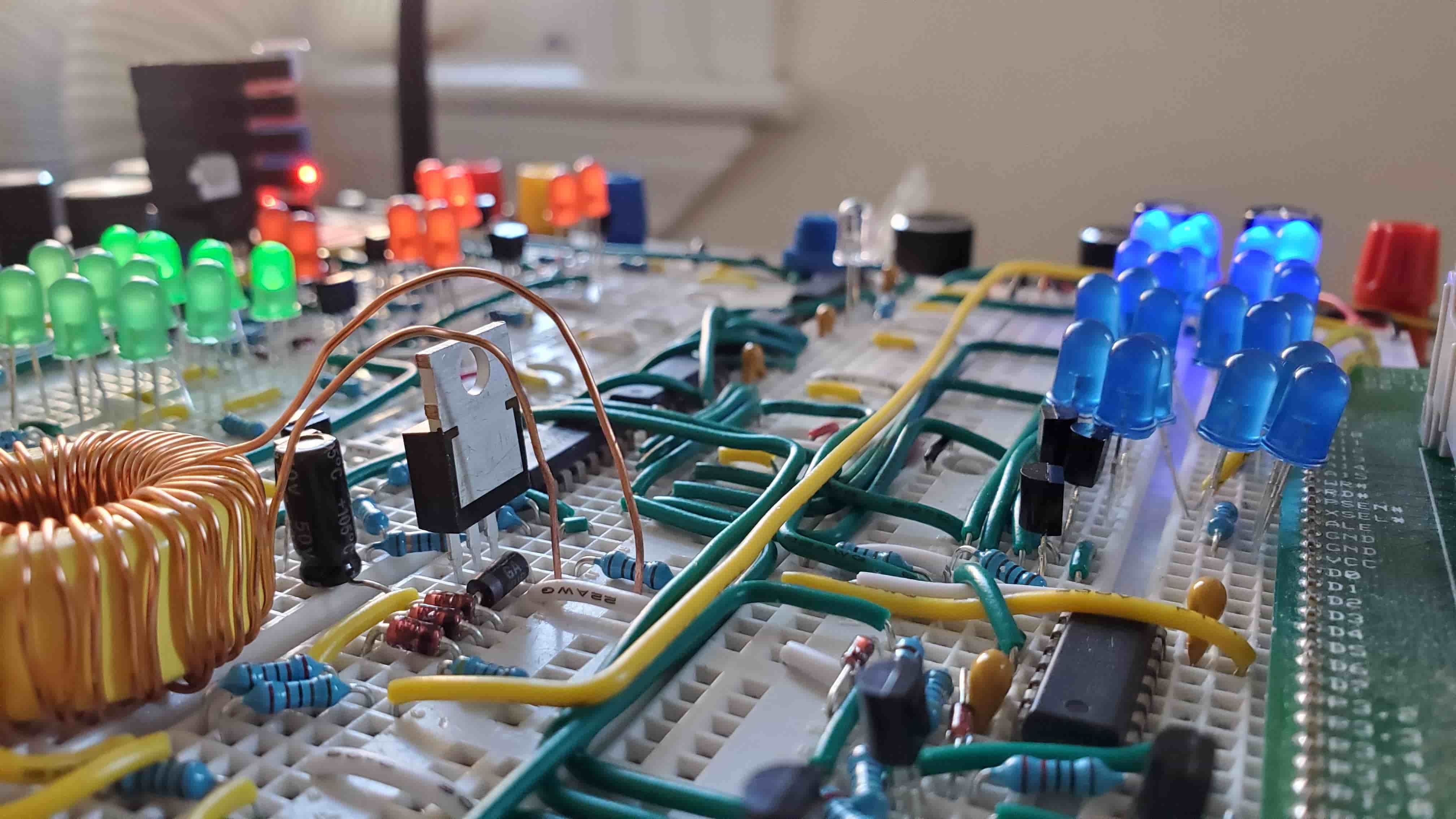 bottom right view of circuit board