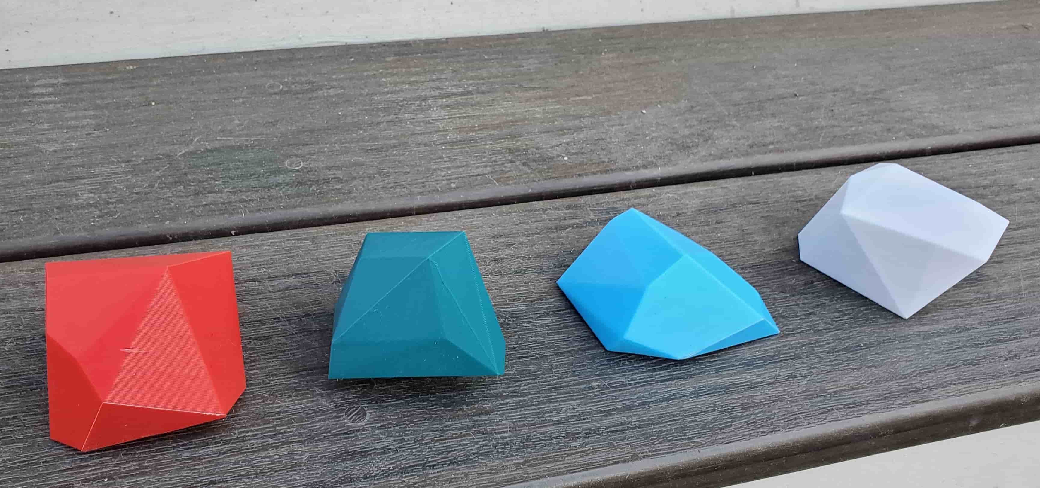 3D printed polyhedra