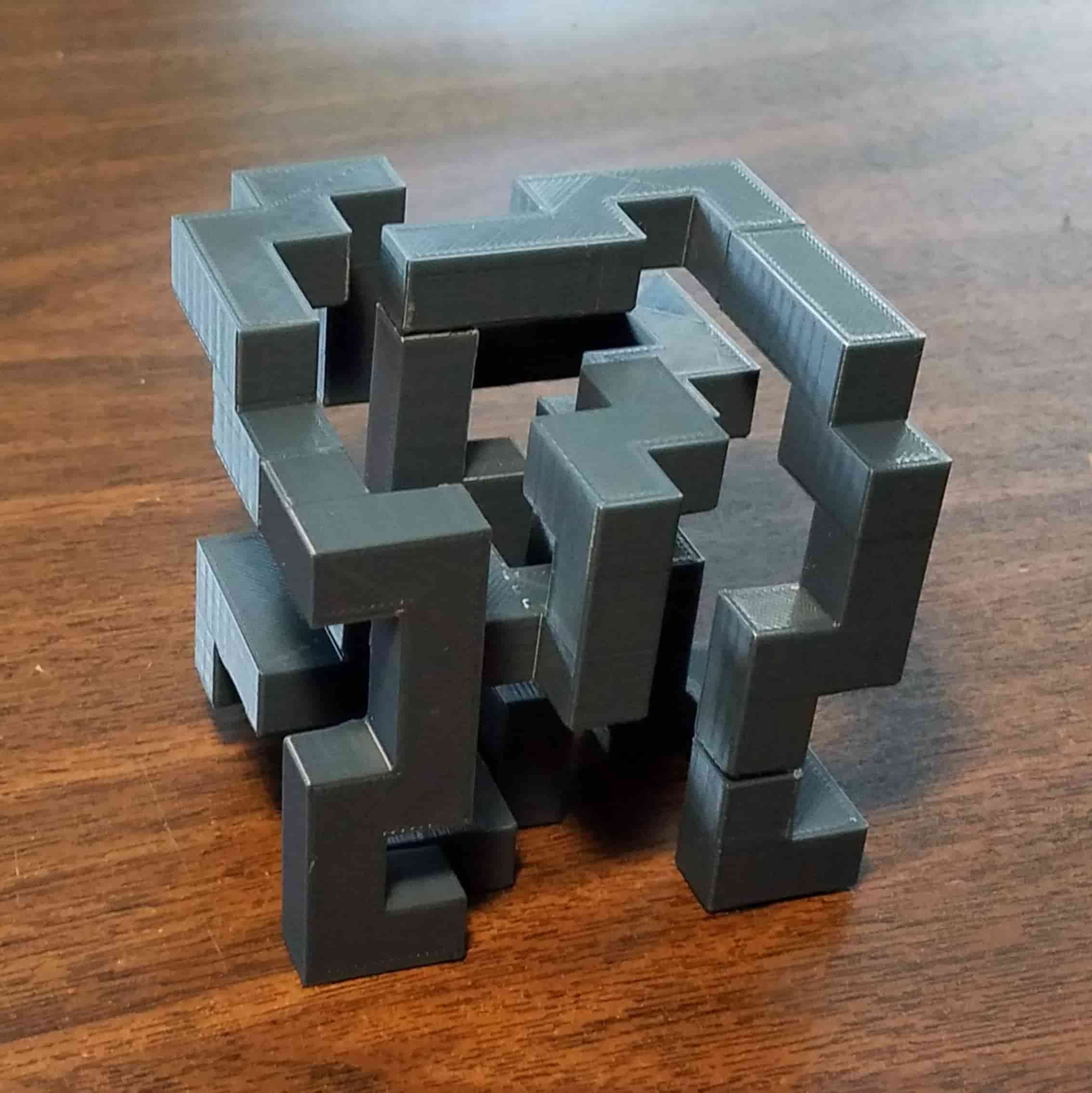 assembled cube loop puzzle