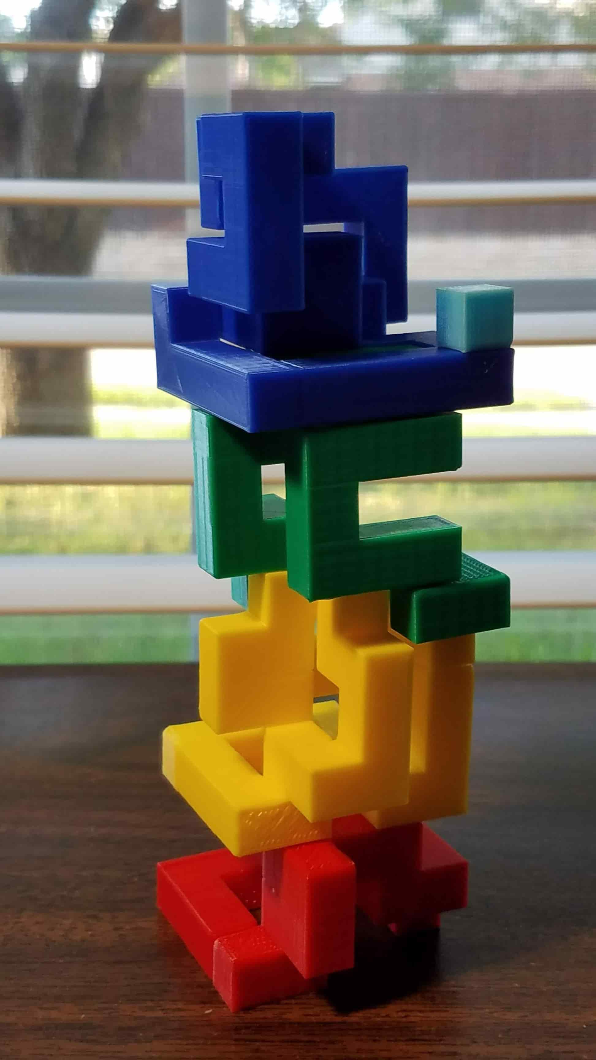 disassembled cube puzzle
