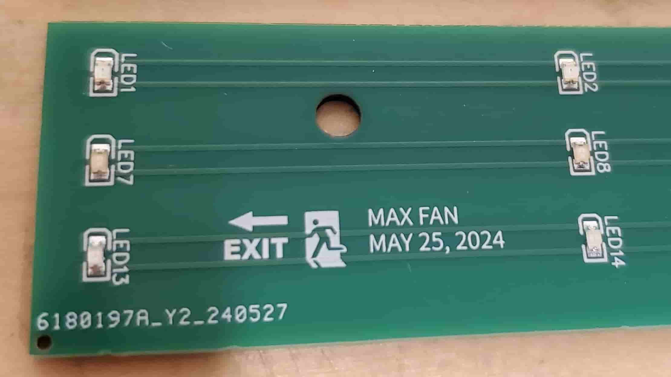 exit symbol silkscreen