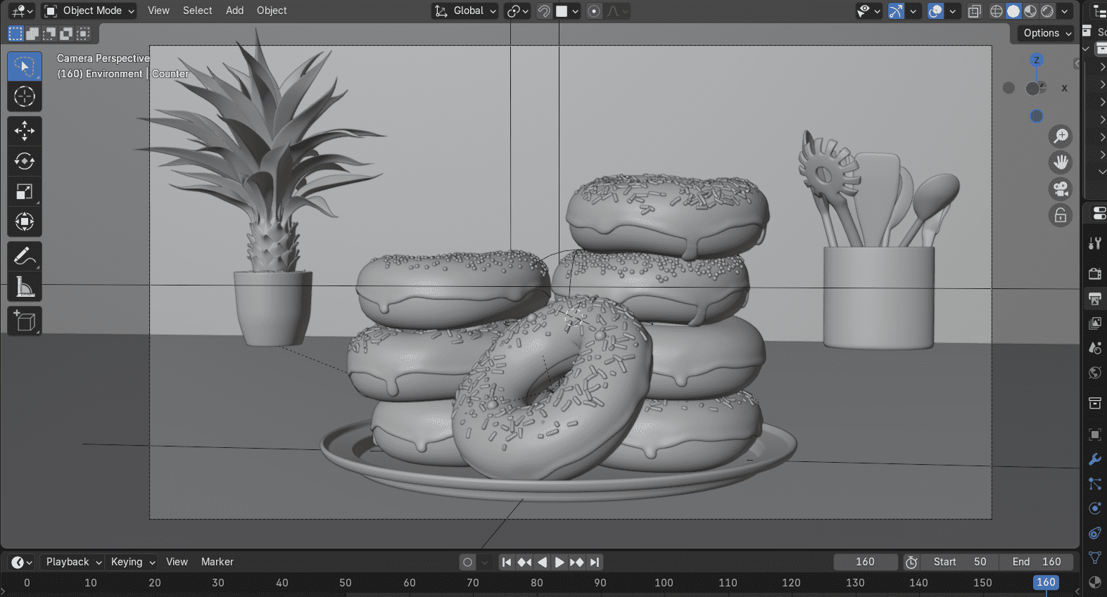 unrendered donuts