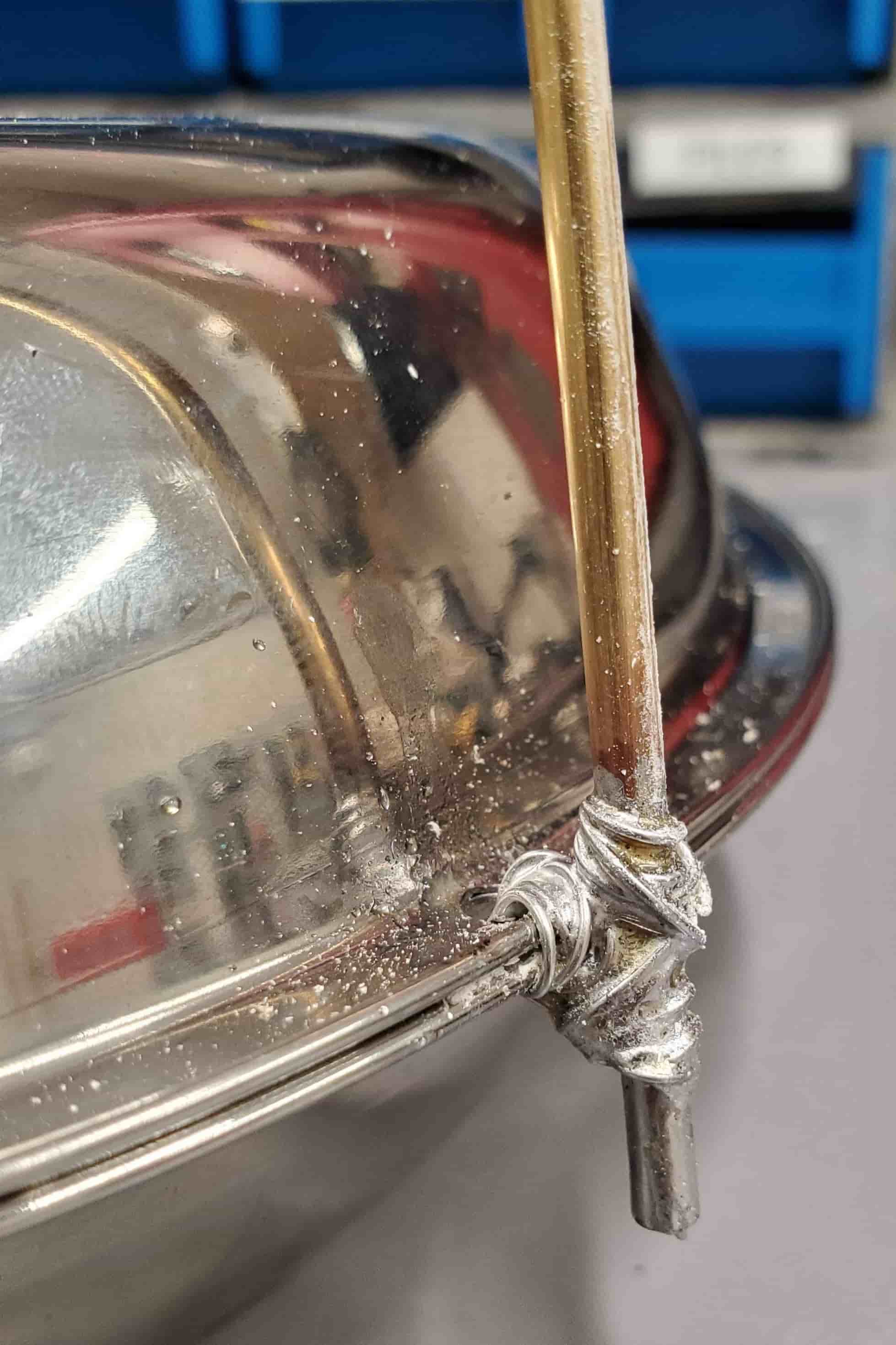 soldered brass rod