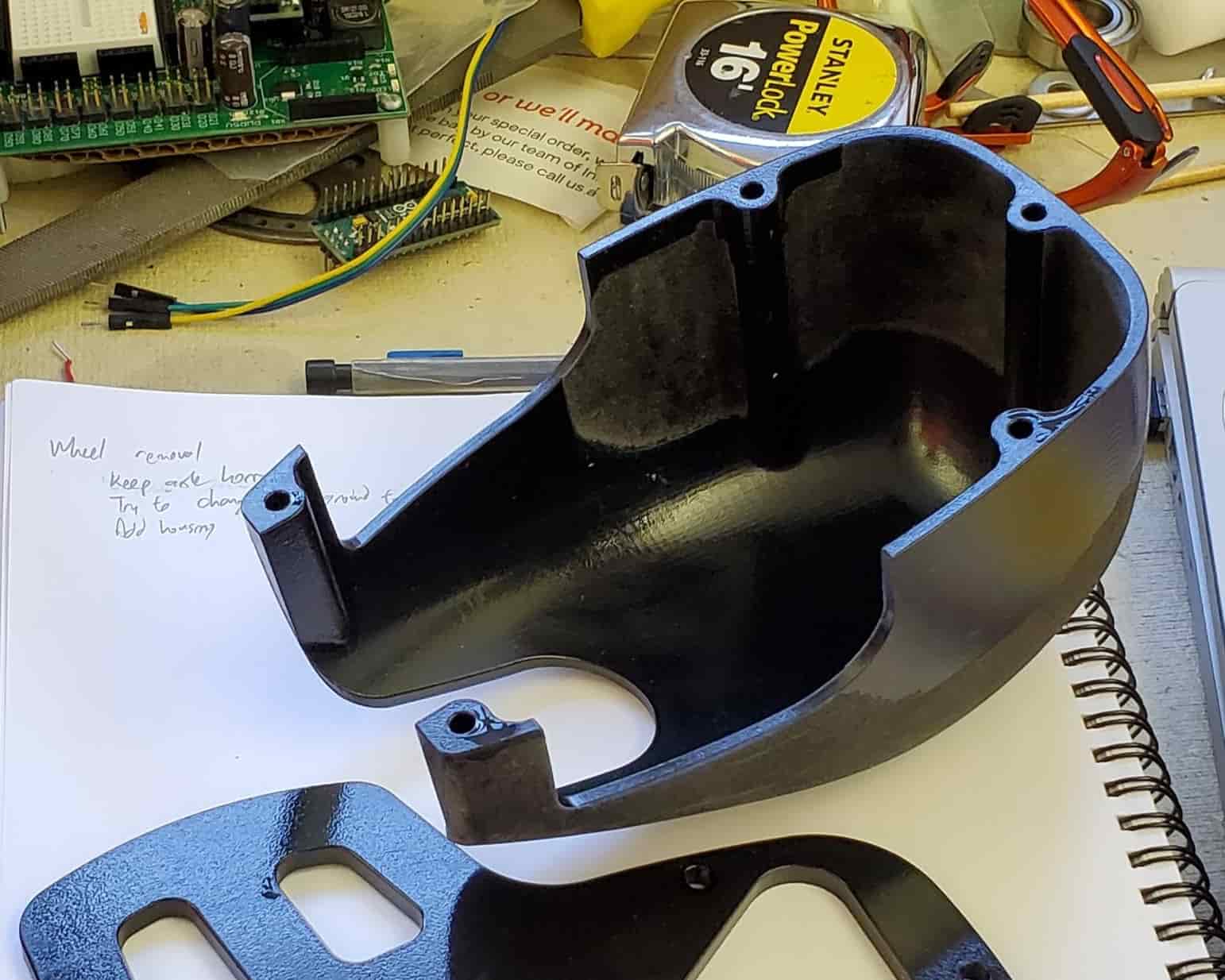 bottom view of device housing